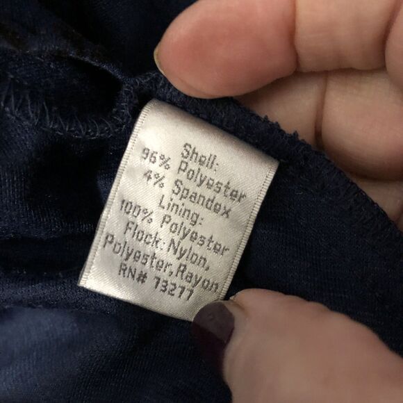 Lauren Conrad Dress 4 Blue Brocade Fit & Flare Sleeveless Peter Pan Collar Zip - Picture 5 of 9